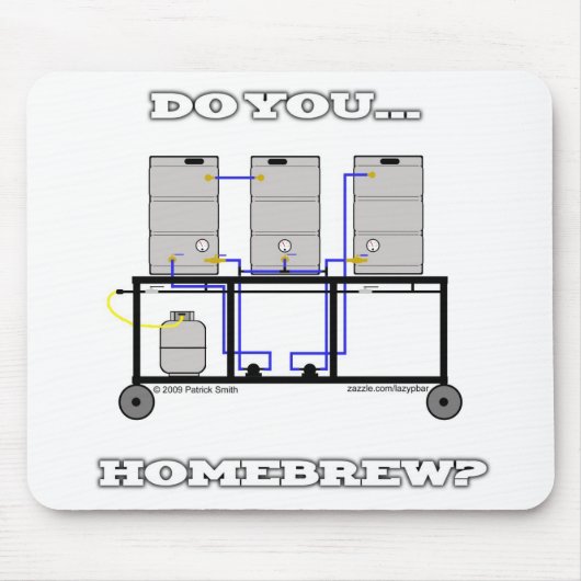 faites-vous tapis de souris de brew à la maison (Devant)