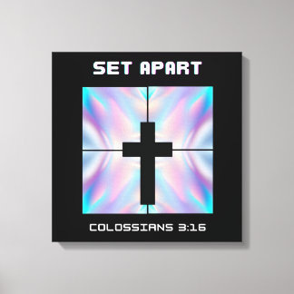 Faith Accent Pillow - Christian Home Decor Canvas Afdruk