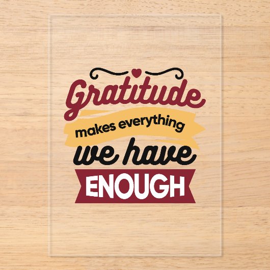 Faith and Gratitude Artwork – Uplifting Christian Acryl Uitnodigingen (Voorkant)