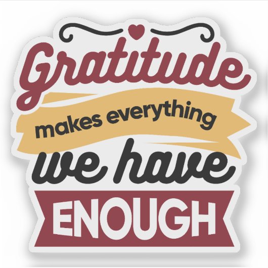 Faith and Gratitude Artwork – Uplifting Christian Sticker (Voorkant)