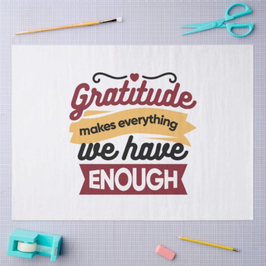 Faith and Gratitude Artwork – Uplifting Christian  Tissuepapier (Craft)