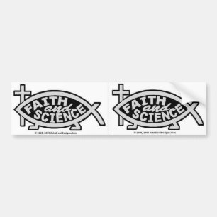 Faith and Science Bumpersticker. (snede voor hoeve Bumpersticker