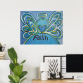 Faith Angel Art Poster Print (Thuiskantoor)