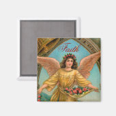 Faith Angel Magnet - 2 van een set van 4 Magneet (Voorkant / Achterkant)