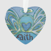 Faith Angel Word Art Cadeau de vacances (dos)