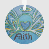 Faith Angel Word Art Cadeau de vacances (dos)
