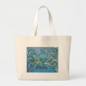 Faith Angel Word Art Canvas tas (Voorkant)