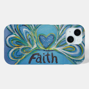 Faith Angel Word Art coque iphone personnalisé