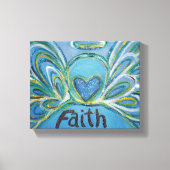 Faith Angel Word Art Peinture Toile Enveloppée (Recto)