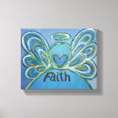 Faith Angel Word Art Peinture Toile Enveloppée (Recto)