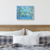 Faith Angel Word Art Peinture Toile Enveloppée (Insitu(Chambre))