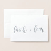 Faith > Angst Folie Kaarten (Voorkant met envelop)