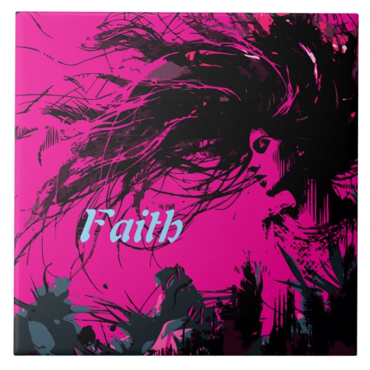 Faith Art Retro Tegeltje (Voorkant)