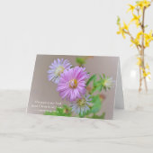 Faith Aster Rose Fleur Encourager et carte de soin (Fleur jaune)