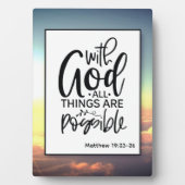 Faith Based Bible Verse tafelblad Fotoplaat (voorkant)