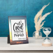 Faith Based Bible Verse tafelblad Fotoplaat (Zijkant)