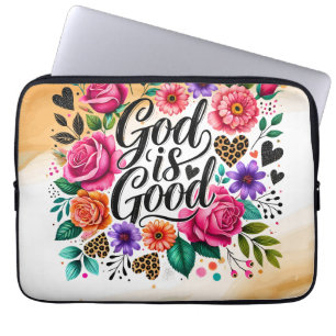 Faith Based Christelijk God is een goede elektroni Laptop Sleeve