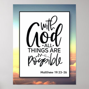 Faith based Christelijk Wall art Poster