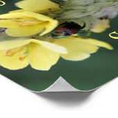 Faith Beetle Flower Abstract Inspirerend Poster (Hoek)