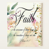 Faith Bible Verse Hébreux 11:1 sur aquarelle (Dos)