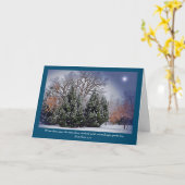 Faith Bible Verse Neige Star Carte de Noël (Fleur jaune)