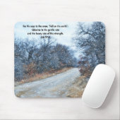 Faith Bible Verse Snow Mouse Pad Muismat (Met muis)