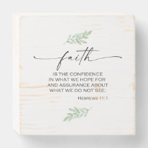 Faith Bible Verse uit Hebrews 11:1