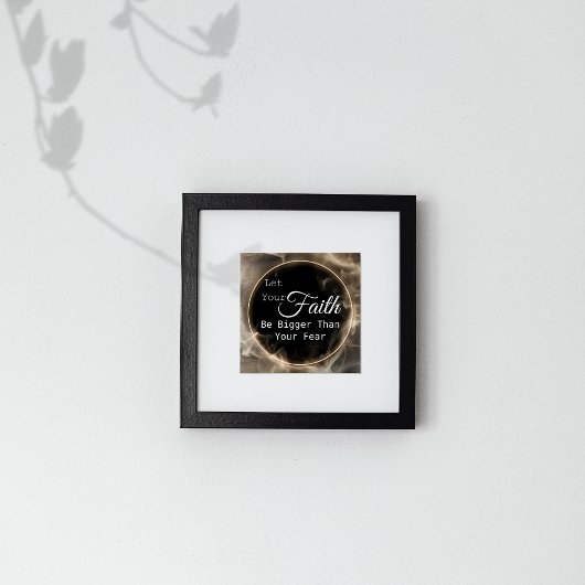 Faith Bigger dan Fear Motivatie Poster