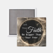 Faith Bigger Than Fear Magneet (Voorkant / Achterkant)