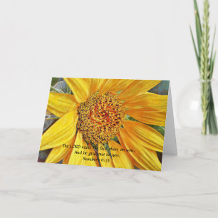 Faith Blessings Zonnebloem Notitie Kaart