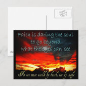 Faith Briefkaart (Voorkant / Achterkant)