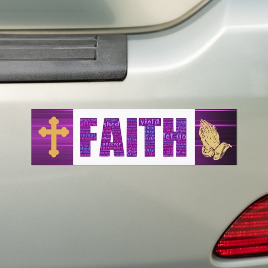 Faith bumper sticker (Op auto)