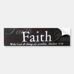 Faith Bumpersticker