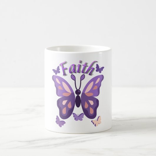 Faith Butterfly Coffee Mug (Centre)
