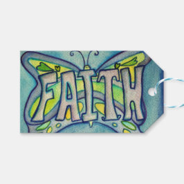 Faith Butterfly Word Custom Card CadeauLabels