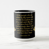 Faith Café Mug - Si Mon Peuple 2 Chroniques 7:14 (Centre)