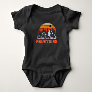 Faith Can Move Mountains Bible Unisex Romper