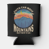 Faith Can Move Mountains Christelijk Blikjeskoeler (Voorkant)