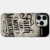 Faith Can Move Mountains  Christelijk Case-Mate iPhone Case (Achterkant (horizontaal))