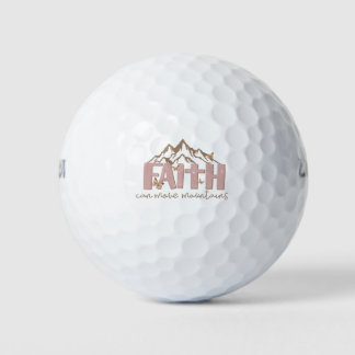 Faith Can Move Mountains Christelijk Golf Ball Golfballen