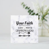 Faith Can Move Mountains Inspirerend Flat Card (Staand voorkant)