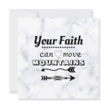 Faith Can Move Mountains Inspirerend Flat Card