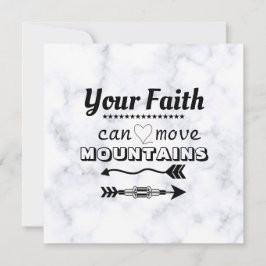 Faith Can Move Mountains Inspirerend Flat Card