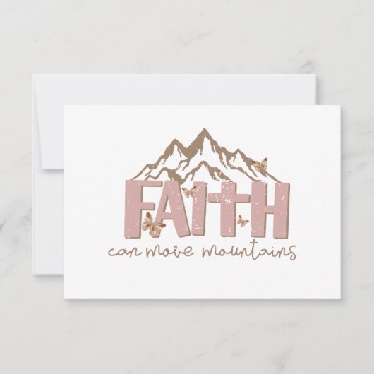 Faith Can Move Mountains Kaart (Voorkant)
