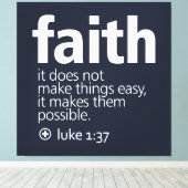 Faith Canvas Afdruk (Insitu (Houten vloer))