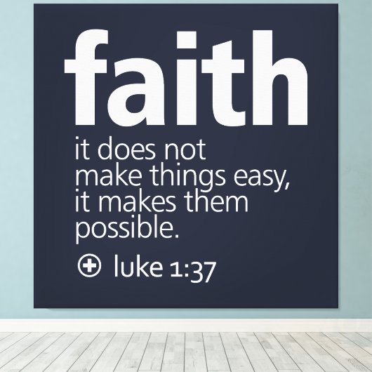 Faith Canvas Afdruk (Insitu (Houten vloer))