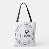 Faith Canvas tas (Achterkant)