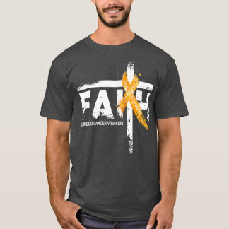 Faith Childhood Cancer Awareness Gold Ribbon Chris T-shirt