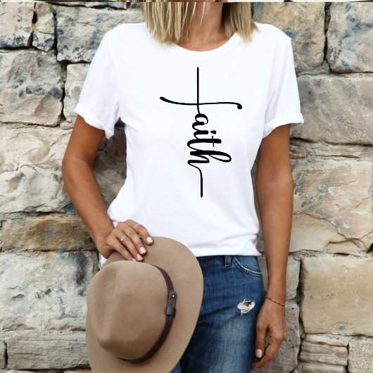 Faith Christelijk Cross T-shirt
