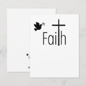Faith Christmas Kaart (Voorkant / Achterkant)